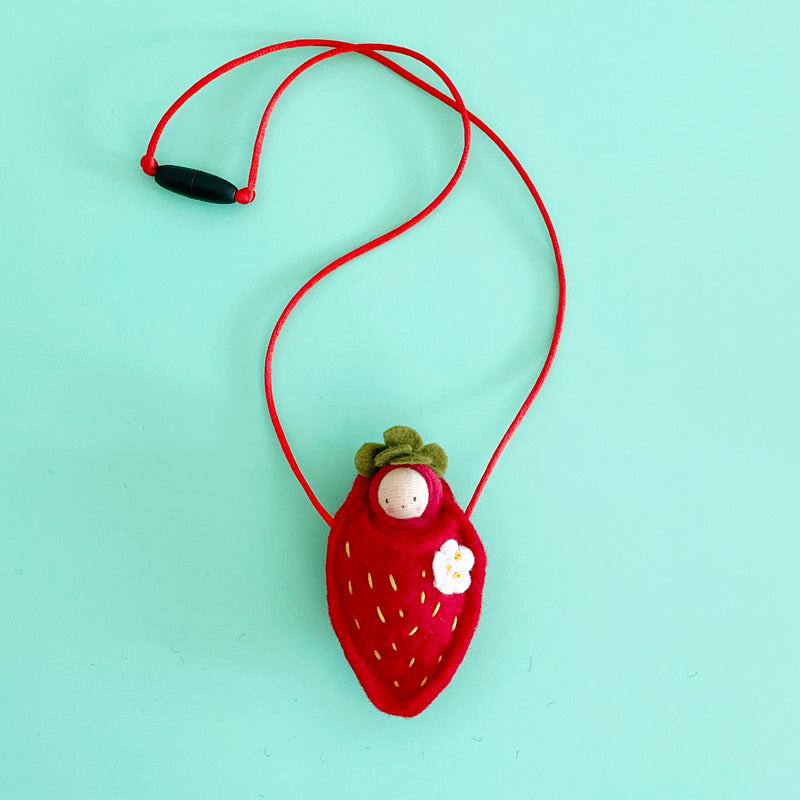 Strawberry Doll Necklace