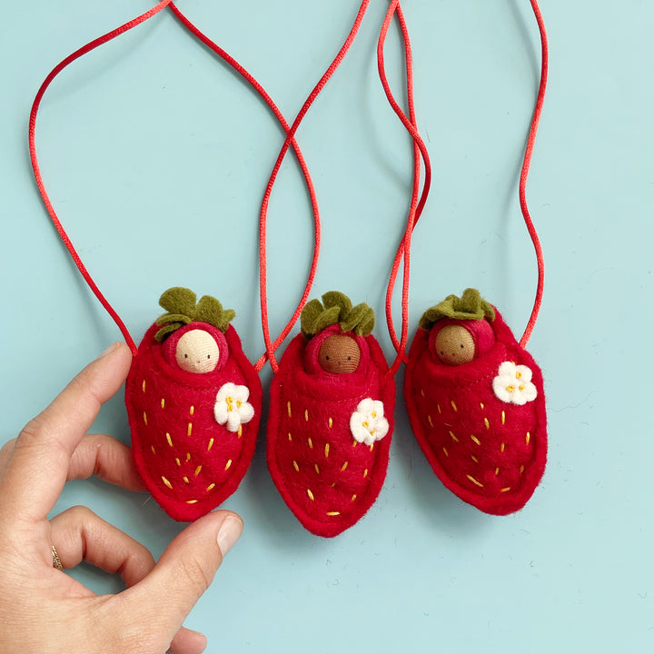 Strawberry Doll Necklace