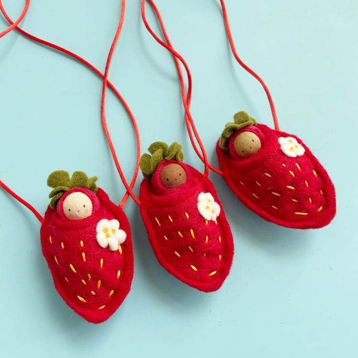 Strawberry Doll Necklace