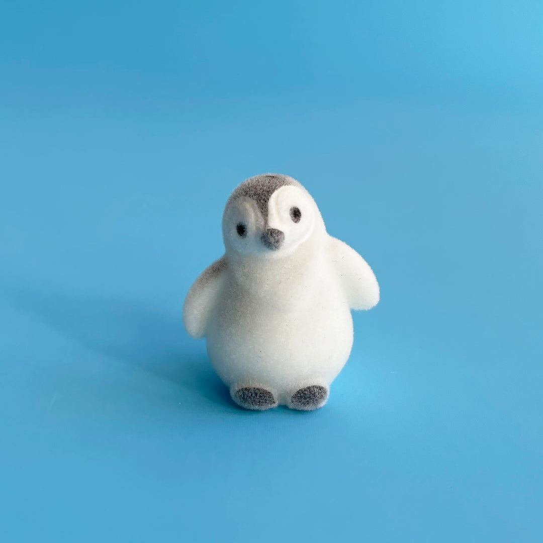Tiny Flocked Baby Penguins