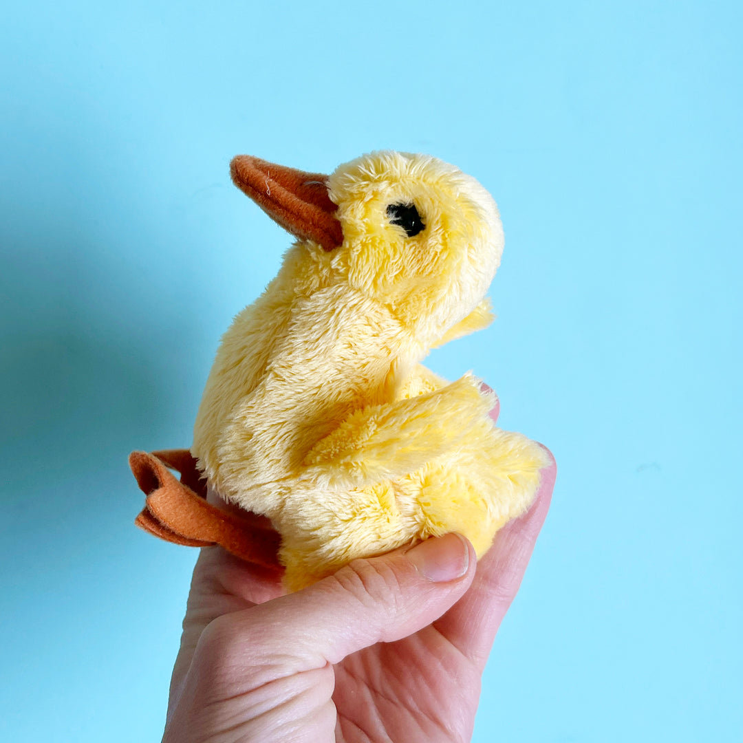 Squeaking Duck Finger Puppet