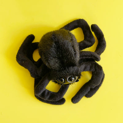 Fuzzy Spider Finger Puppet