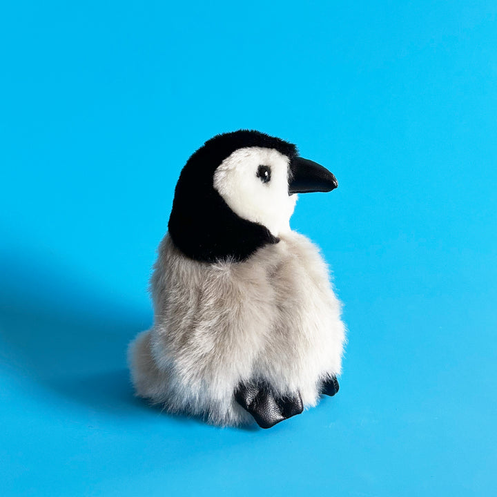 Fuzzy Baby Penguin Finger Puppet