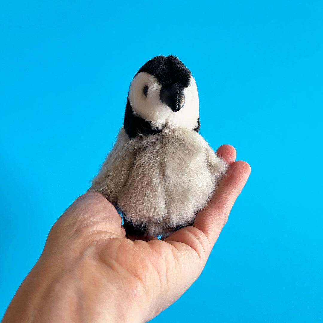 Fuzzy Baby Penguin Finger Puppet