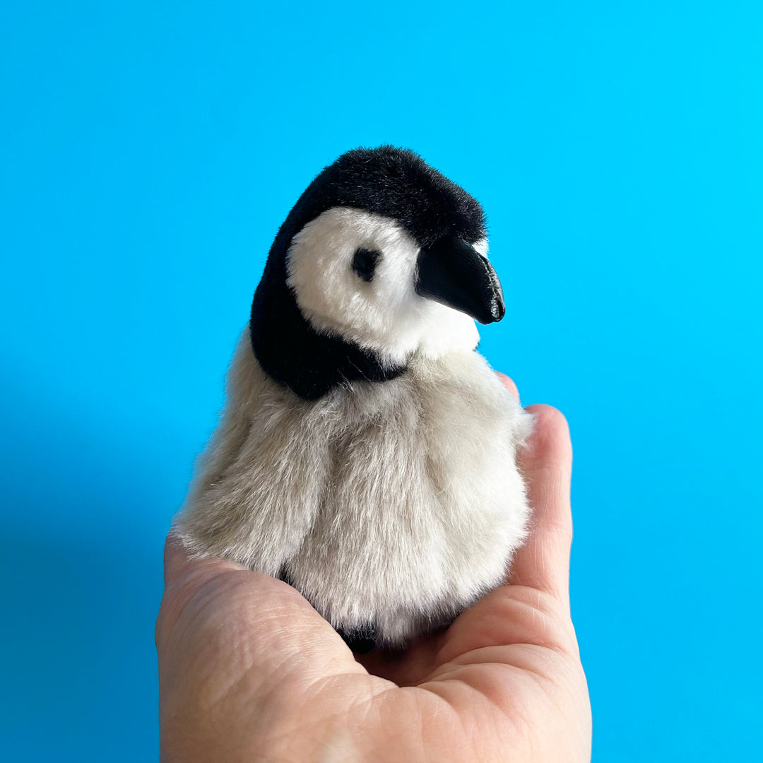 Fuzzy Baby Penguin Finger Puppet
