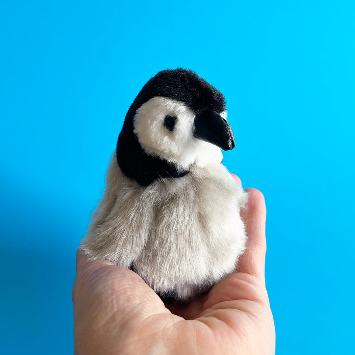 Fuzzy Baby Penguin Finger Puppet