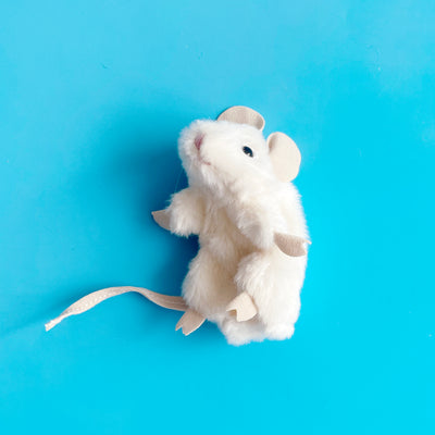 Fuzzy Mouse Finger Puppet