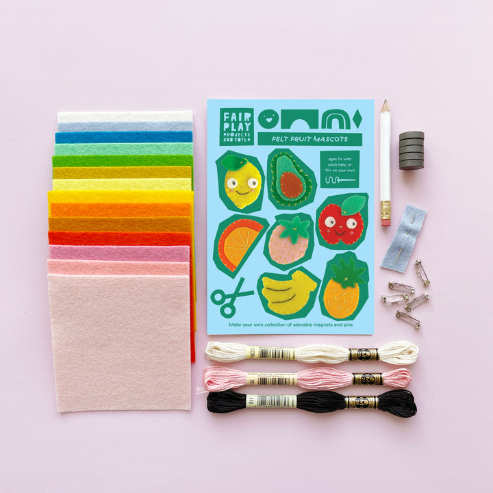 Felt Fruit Mascots Sewing Kit