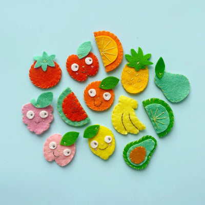 Felt Fruit Mascots Sewing Kit