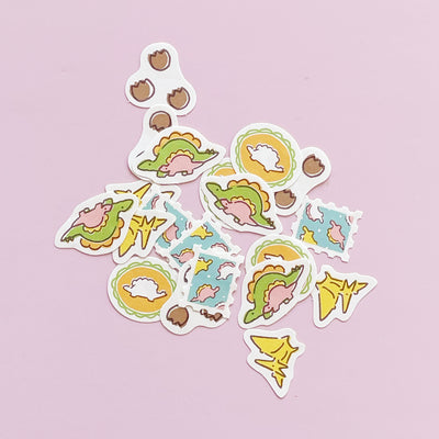 Dinosaur Flake Stickers