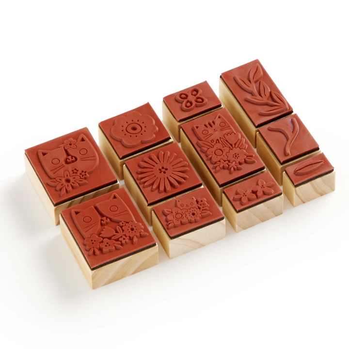 Blooming Cats Stamp Kit