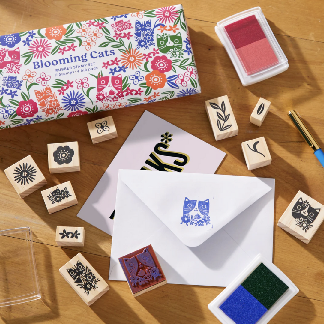 Blooming Cats Stamp Kit