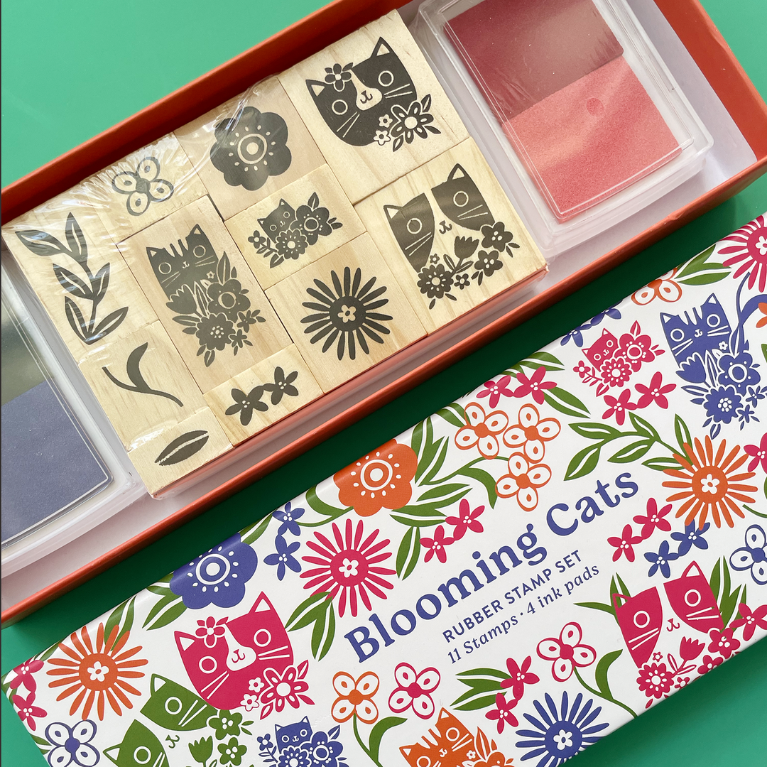 Blooming Cats Stamp Kit
