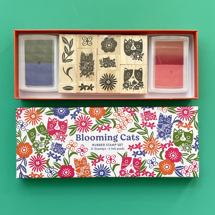 Blooming Cats Stamp Kit