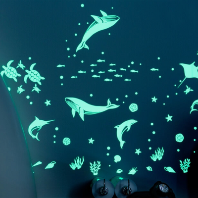 Sea Animal Glow in the Dark Wall Stickers