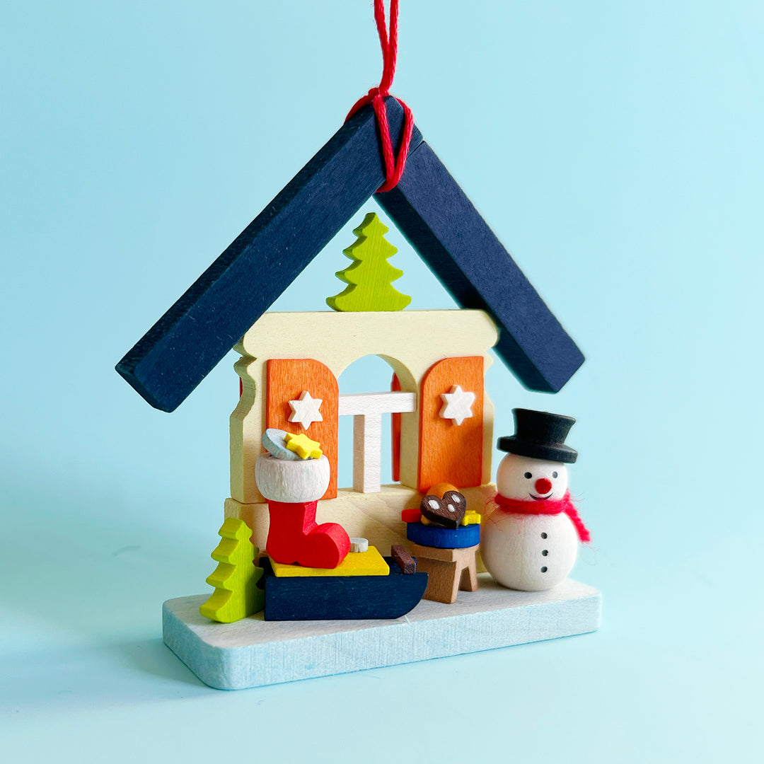 Snowman House Ornament