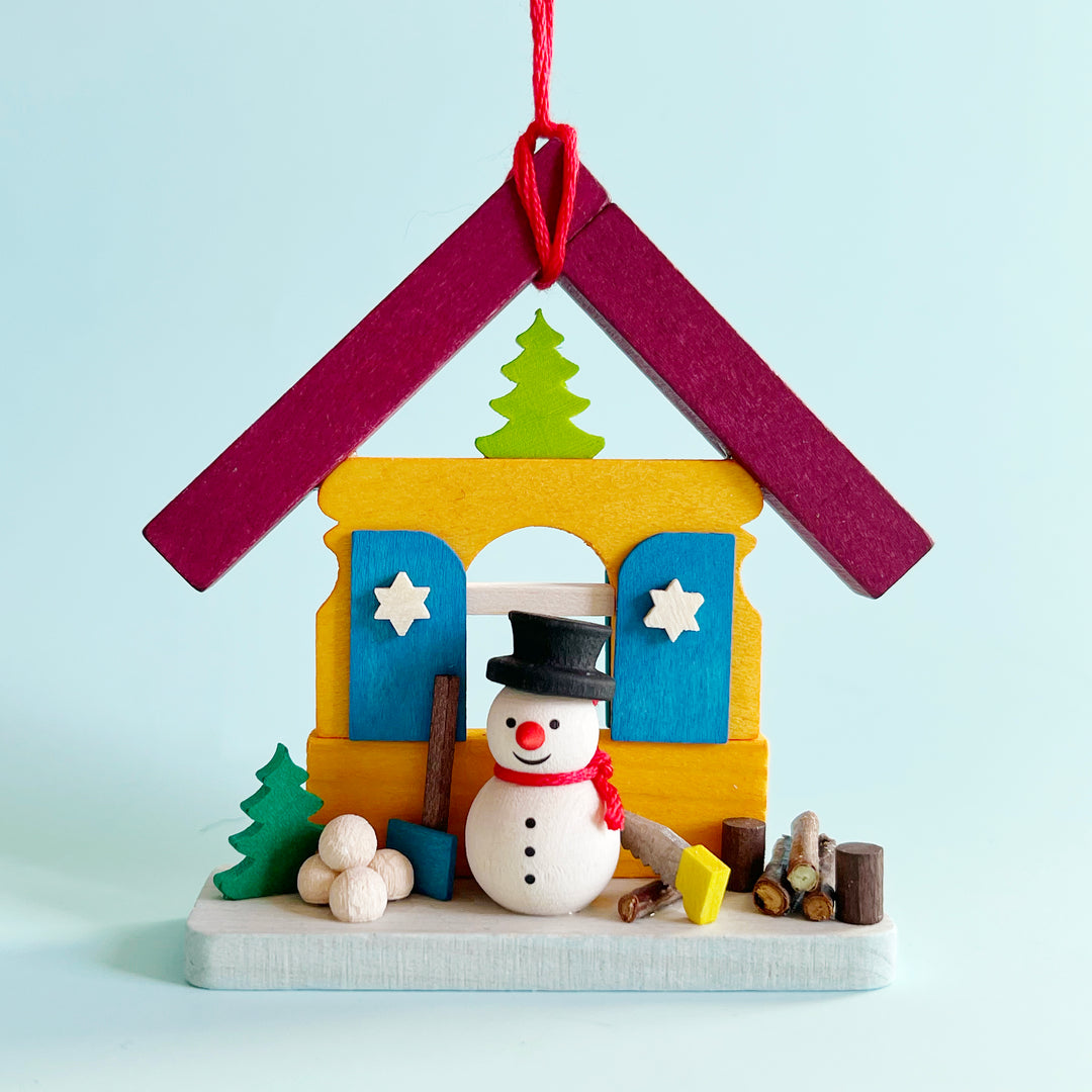 Snowman House Ornament