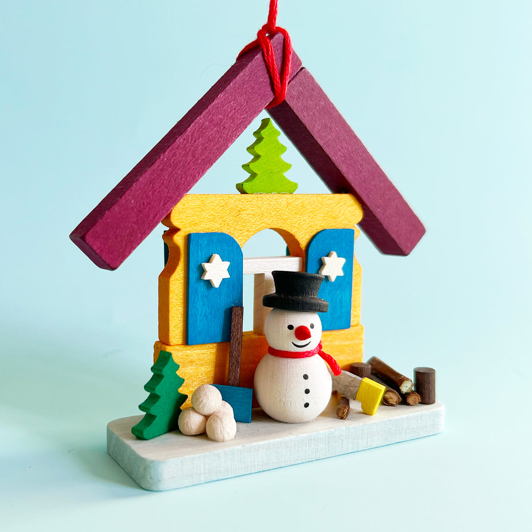 Snowman House Ornament