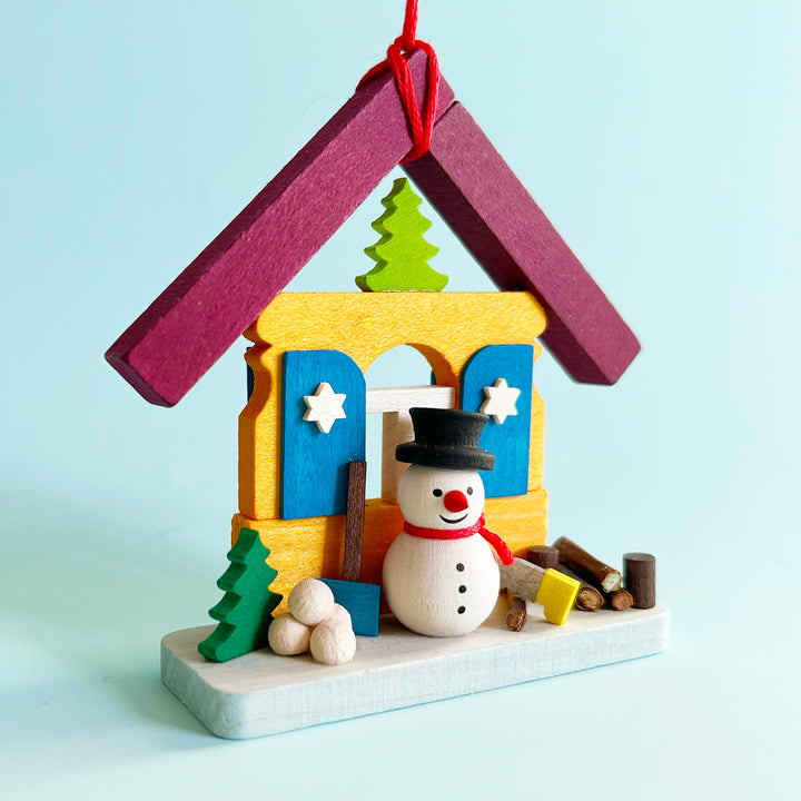 Snowman House Ornament