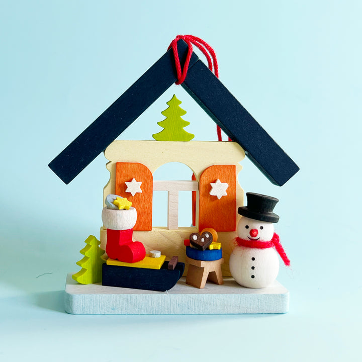 Snowman House Ornament