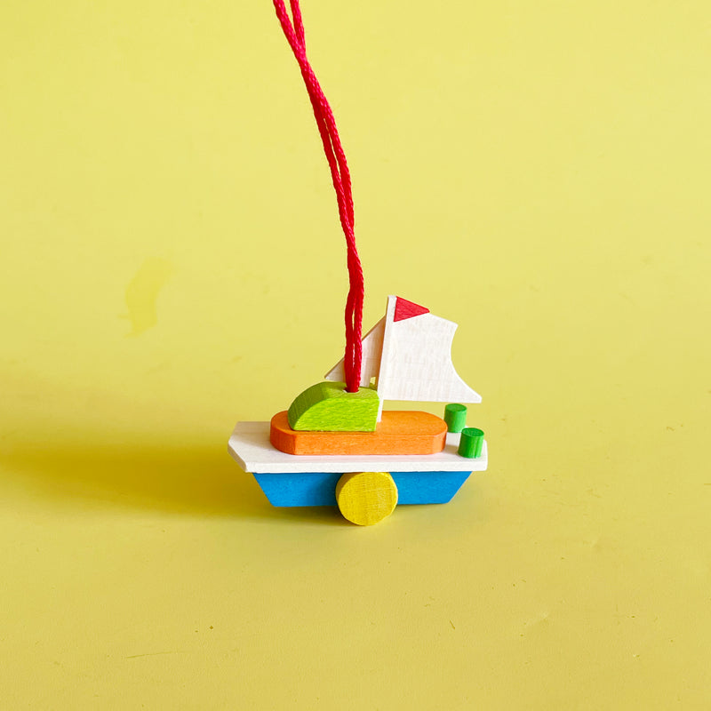 Toy Boat Ornament