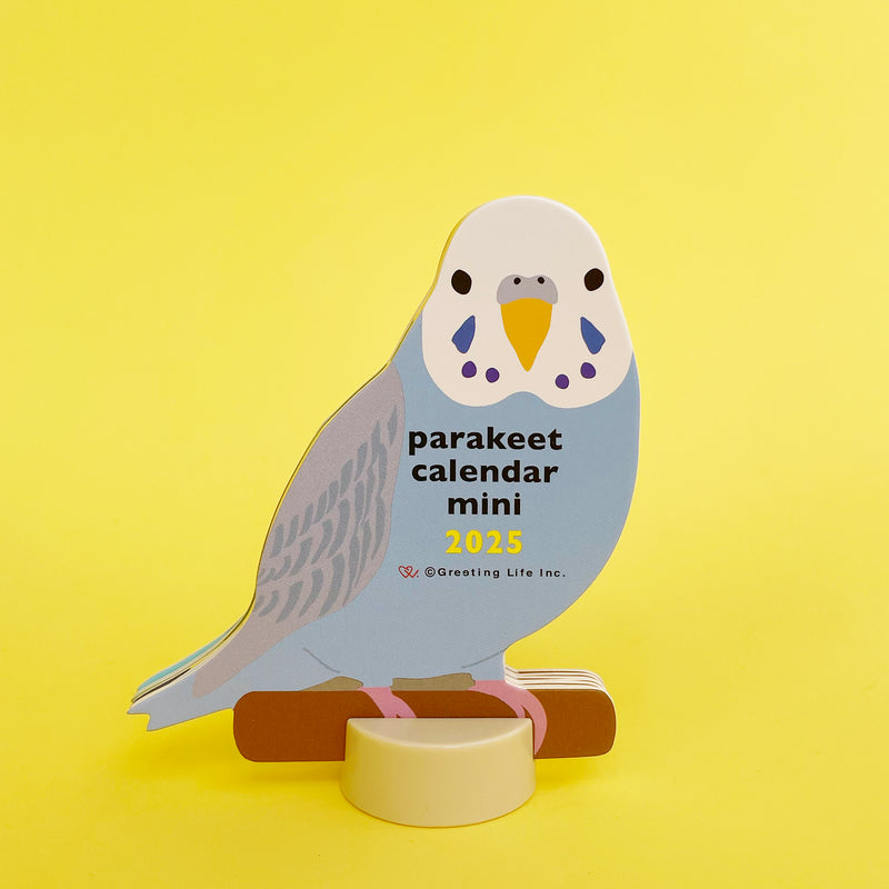 Mini Parakeet Desktop Calendar 2025