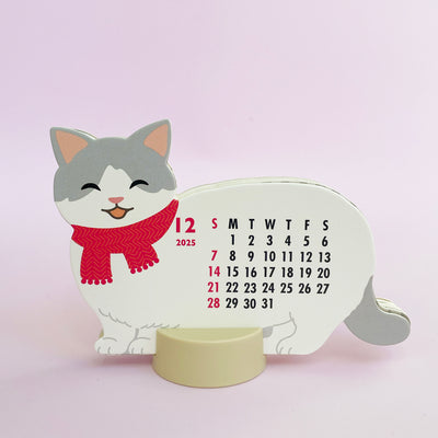 Munchkin Cat Desktop Calendar 2025