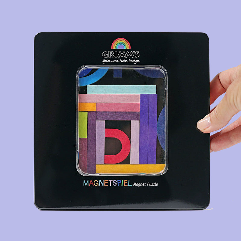 Letter Shapes Wood Magnetic Puzzle