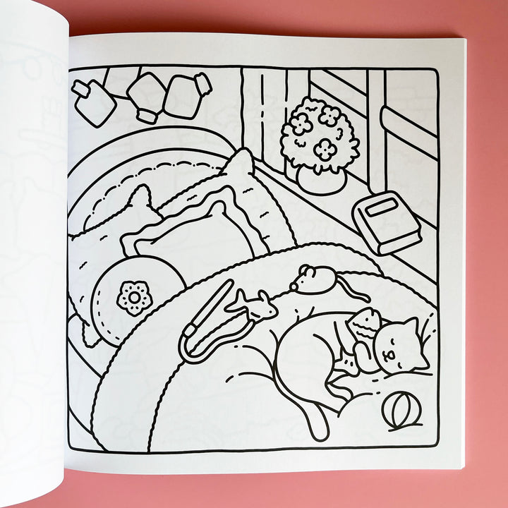 Cat Moments Coloring Book