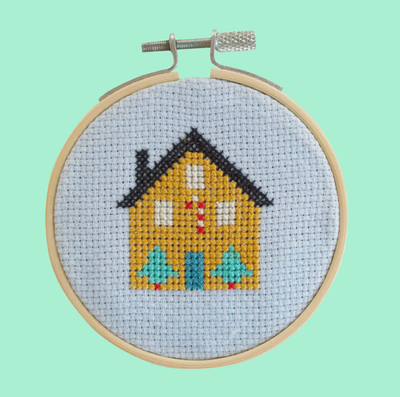 Holiday House Cross Stitch Kit