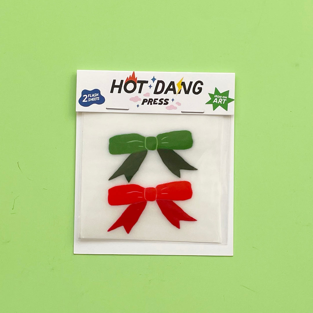 Holiday Bow Buddies Iron-On