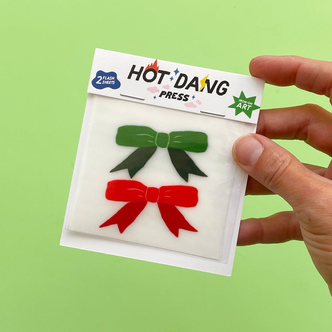 Holiday Bow Buddies Iron-On