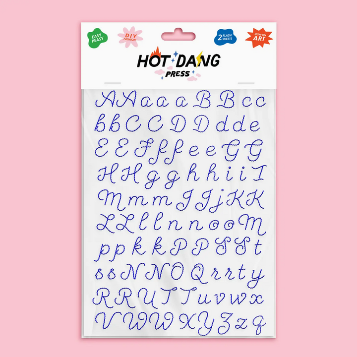 Alphabet Iron-on Sheet