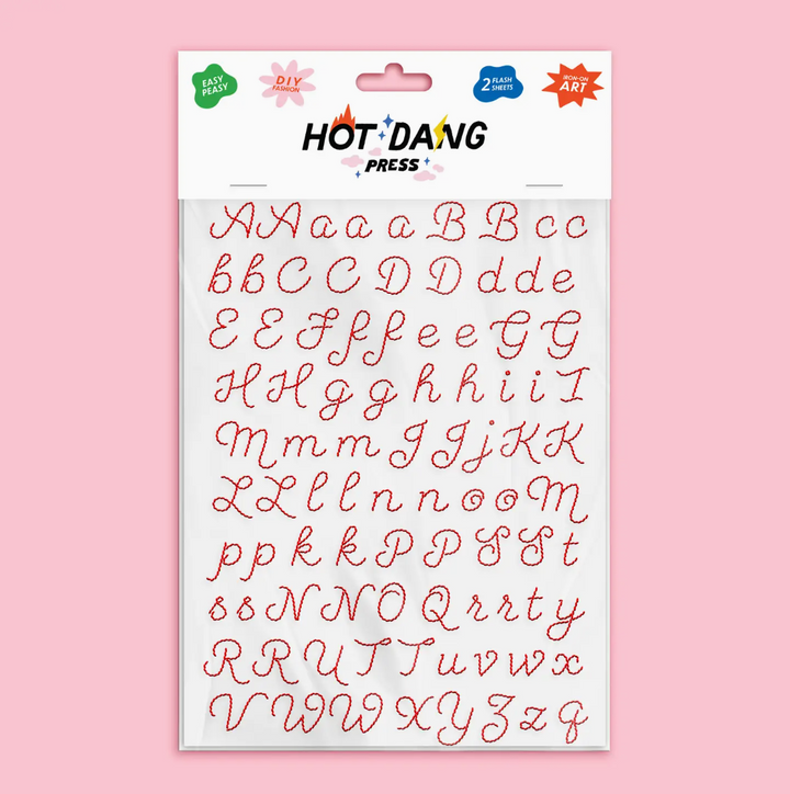 Alphabet Iron-on Sheet