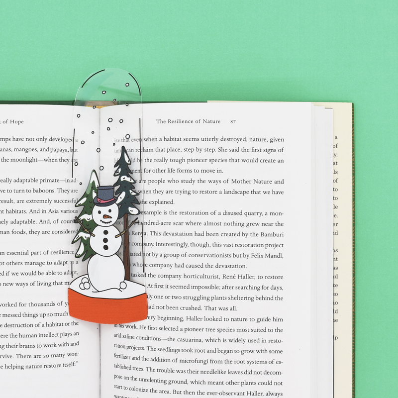 Snow Globe Bookmark