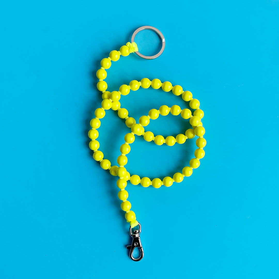 Long Beaded Key Ring