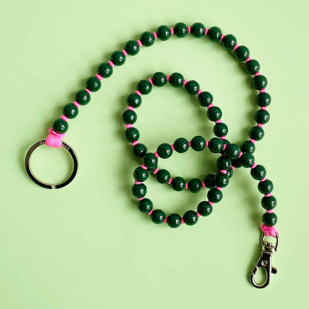 Long Beaded Key Ring