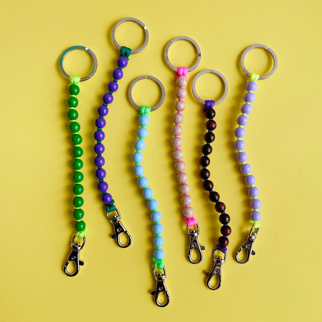 Short Beaded Key Ring