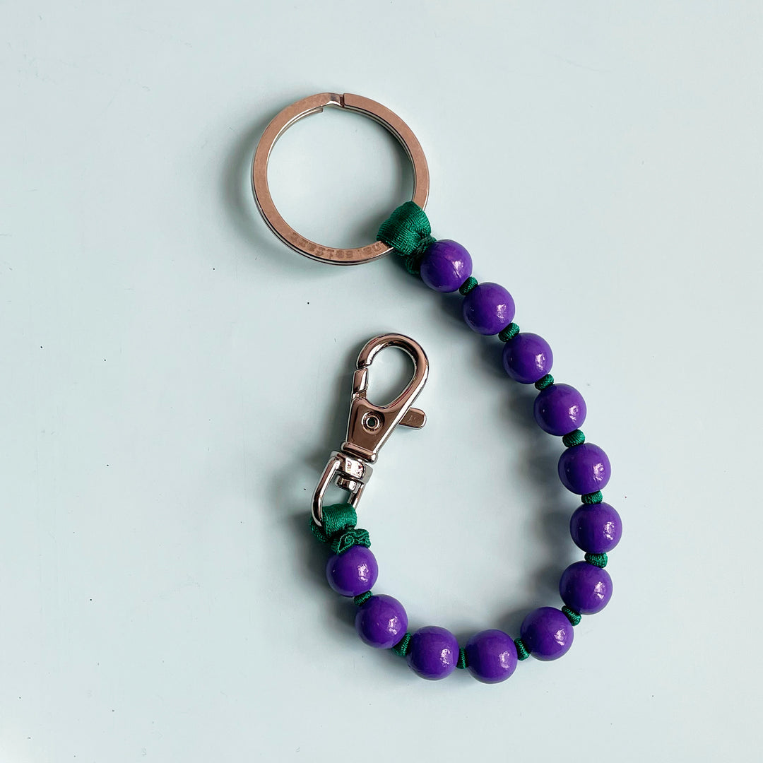 Short Beaded Key Ring