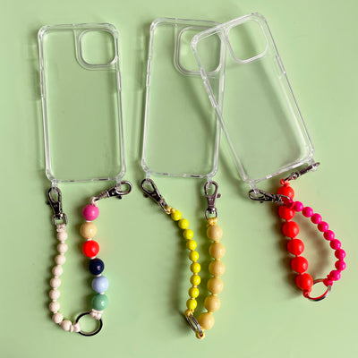 Double Short Beaded Key Ring