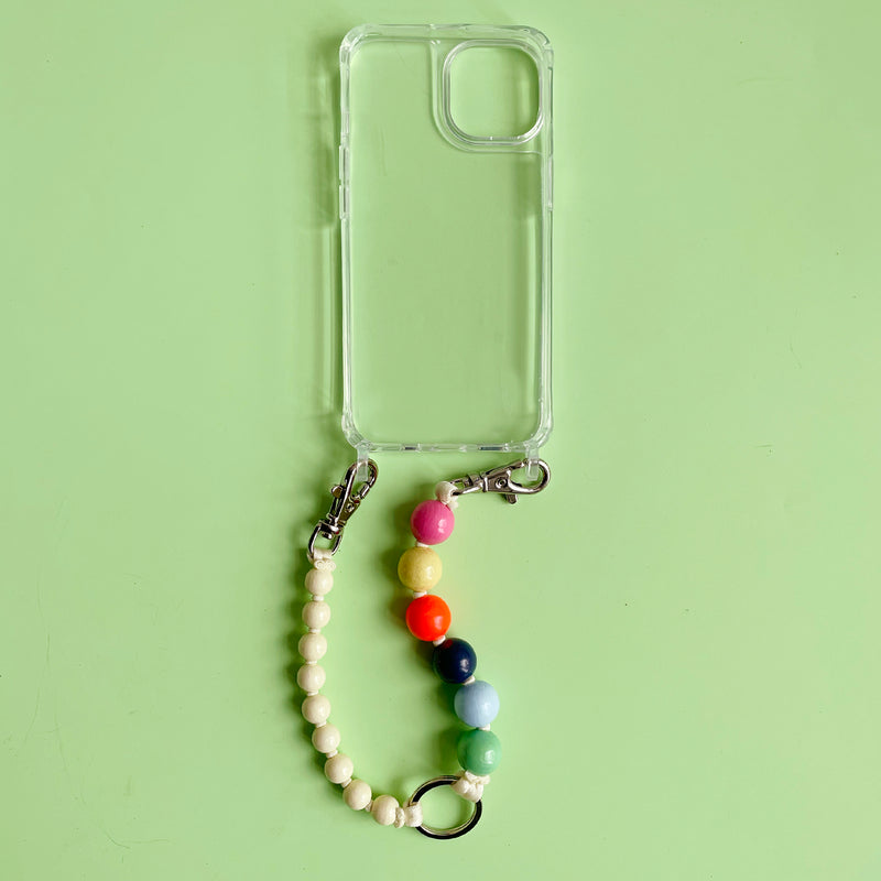 Double Short Beaded Key Ring