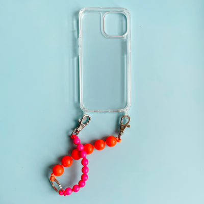 Double Short Beaded Key Ring