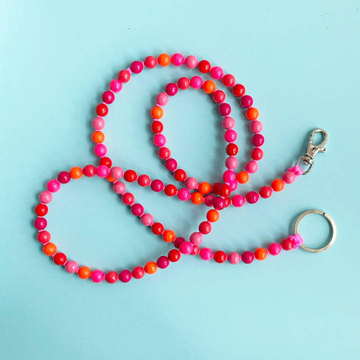 Extra Long Beaded Key Ring