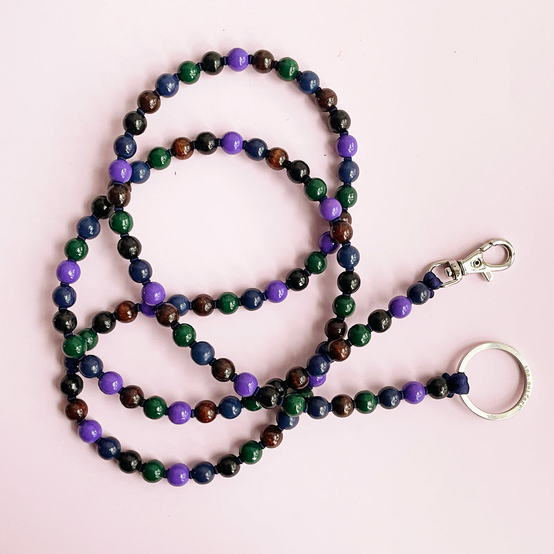 Extra Long Beaded Key Ring