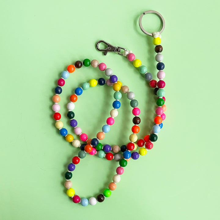 Extra Long Beaded Key Ring