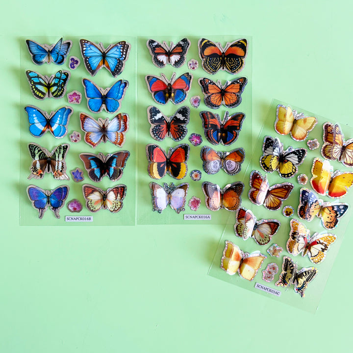 3D Butterfly Stickers