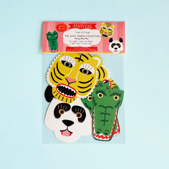 Wild Bunch Animal Face Gift Tags