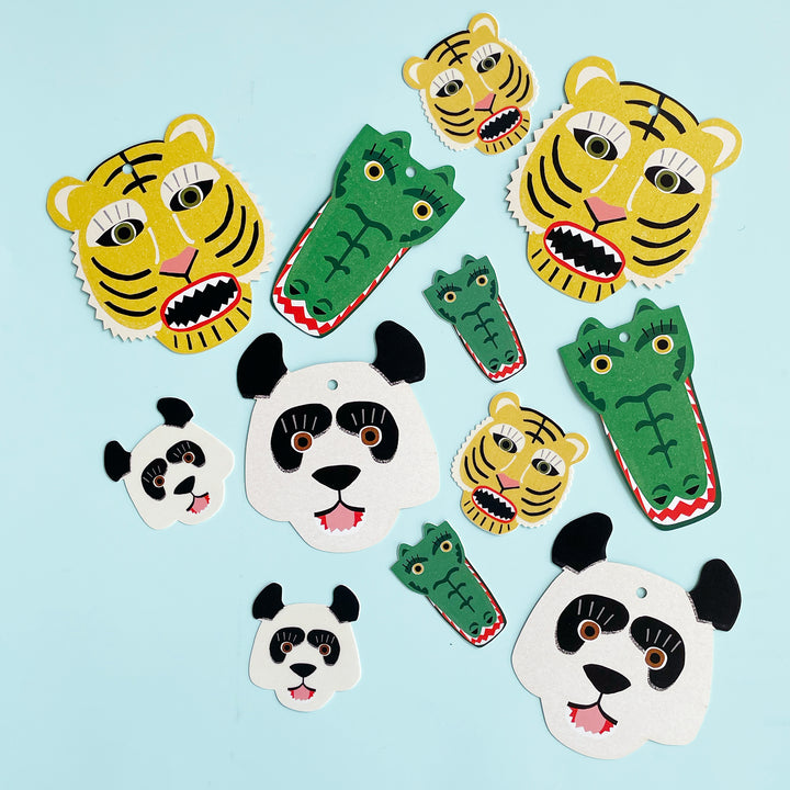 Wild Bunch Animal Face Stickers