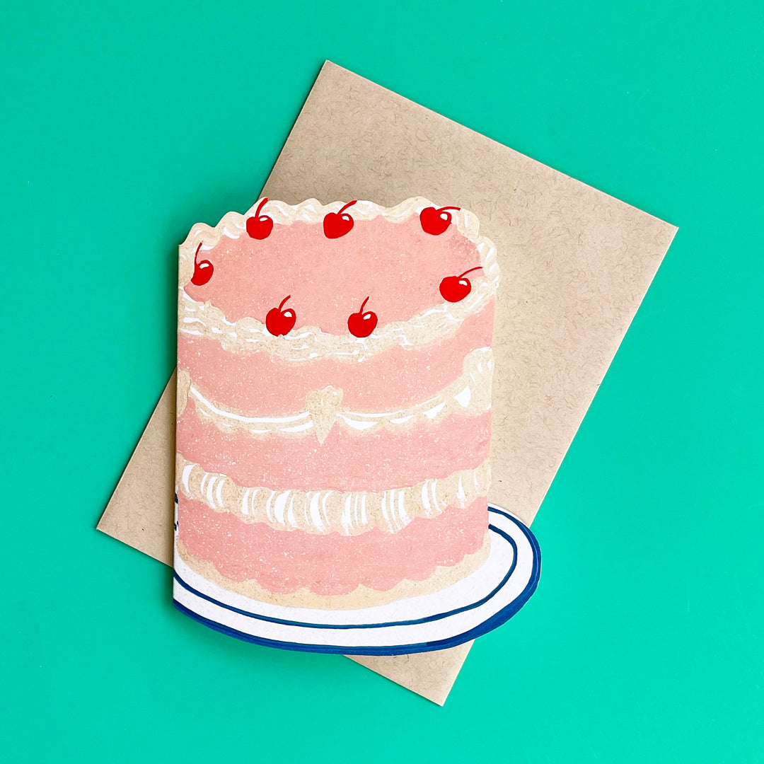 Die-Cut Birthday Cake Card