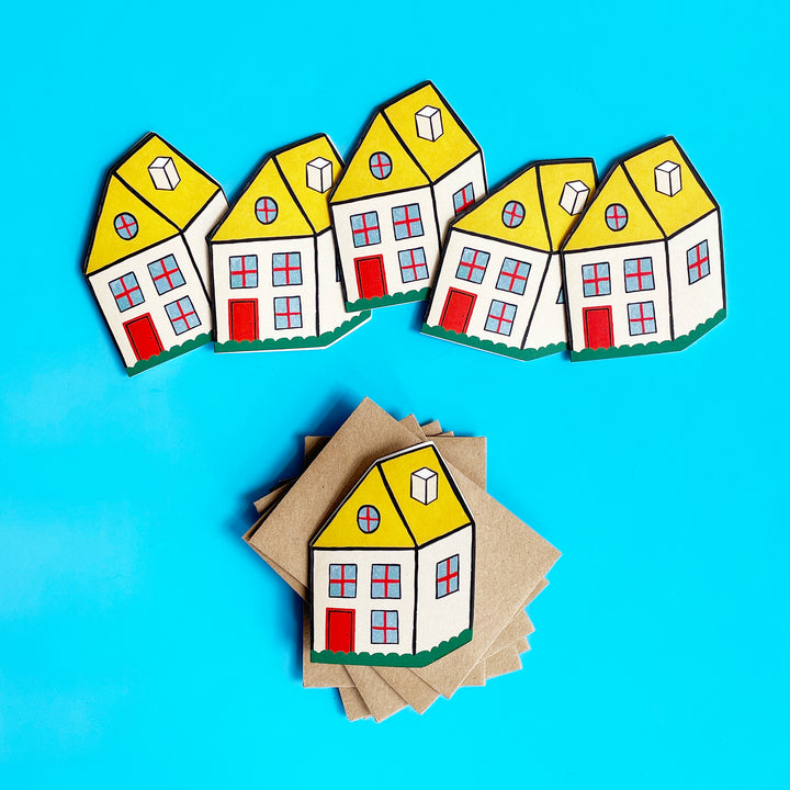 Set of 6 Cozy Home Mini Cards